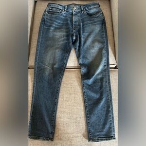 Abercrombie & Fitch Dark Blue Slim Taper Stretch Jeans